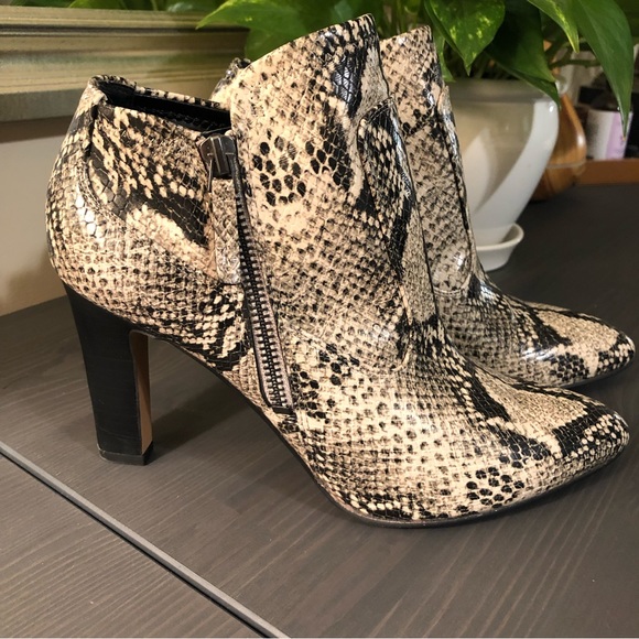 Franco Sarto Snake Print Bootie - Picture 2 of 8